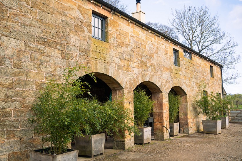 yoga retreat in the barn at Brinkburn Northumberland