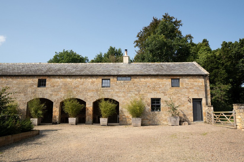 the barn at Brinkburn Northumberland