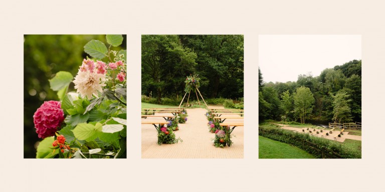 outdoor wedding northumberland