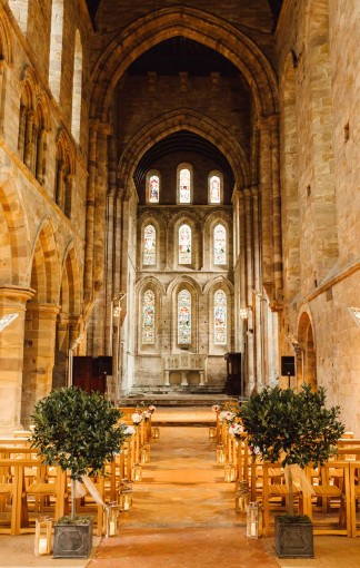 Brinkburn Priory wedding photography in Northumberland