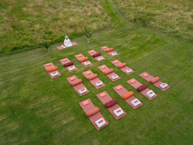 outdoor yoga northumberland