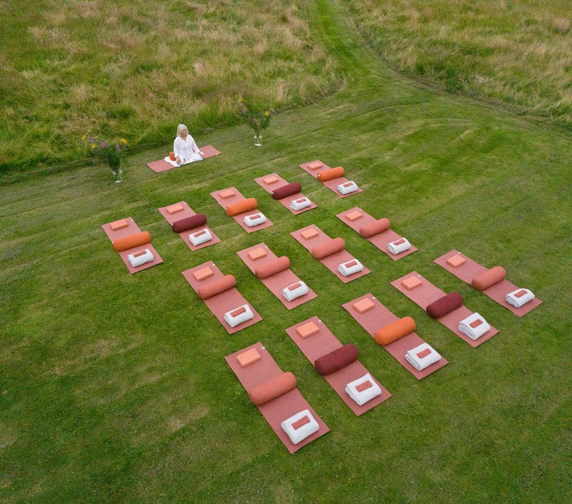 outdoor yoga at brinkburn northumberland