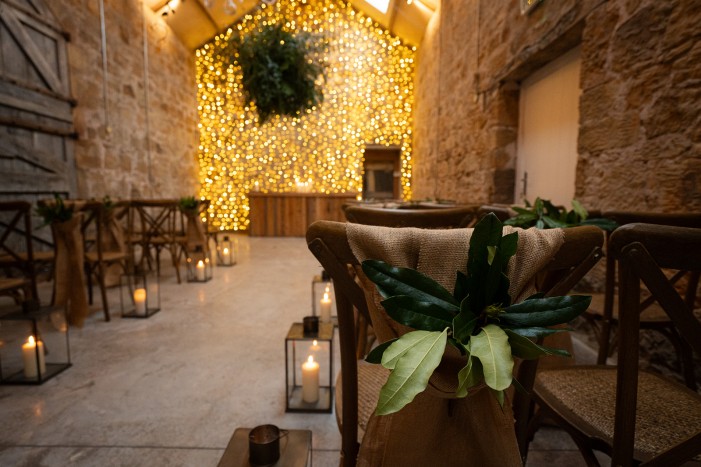 barn rustic wedding northumberland